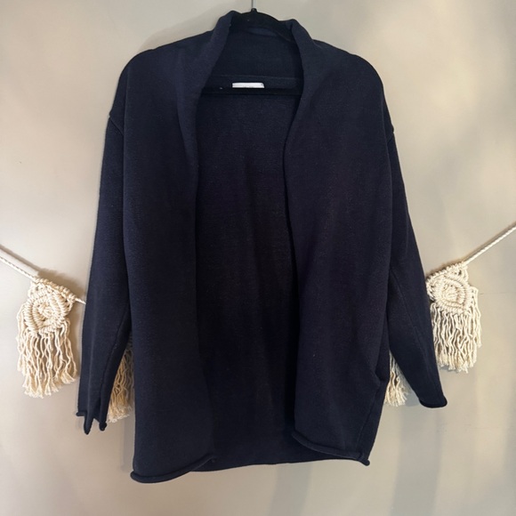 OAK + FORT Sweaters - OAK + FORT Navy Cardigan